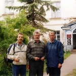 А.Д.Кикин, О.М.Бахарев (Гл.врач Рогожинской больницы), В.В.Алексин, 2003г. 