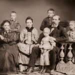 В.Я.Кикин с семьей, 1877 г.. 