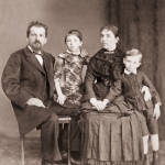 Фелисите Ге и Василий Ивановский с детьми Ржев, 1884 г.. 