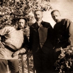 Три брата: Виктор, Михаил и Владимир Кикины. Верякуши, 1902. 
