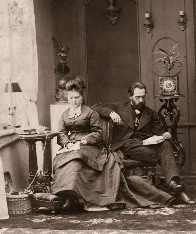 Зинаида Александровна Лишева-Ходакова и Яков Иванович Ходаков, 1882г