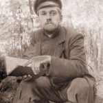 Яков Яковлевич Ходаков за работой, 1905. 
