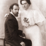 Зинаида Яковлевна Ходакова-Ивановская с мужем Василием Васильевичем Ивановским. Москва, 1904. 